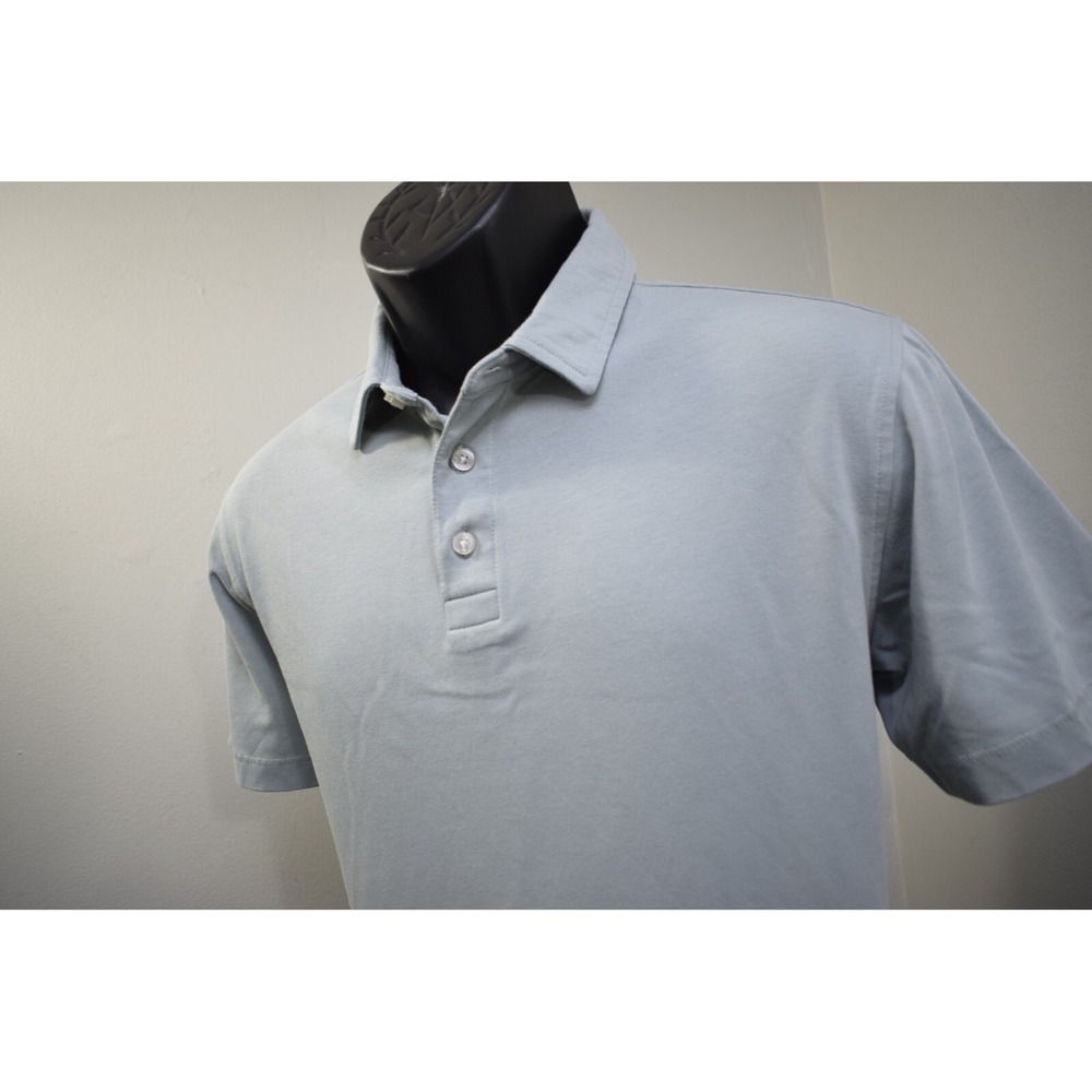 Linksoul Golf Polo Gray Short Sleeve Organic Cotton Poly Mens Size Small